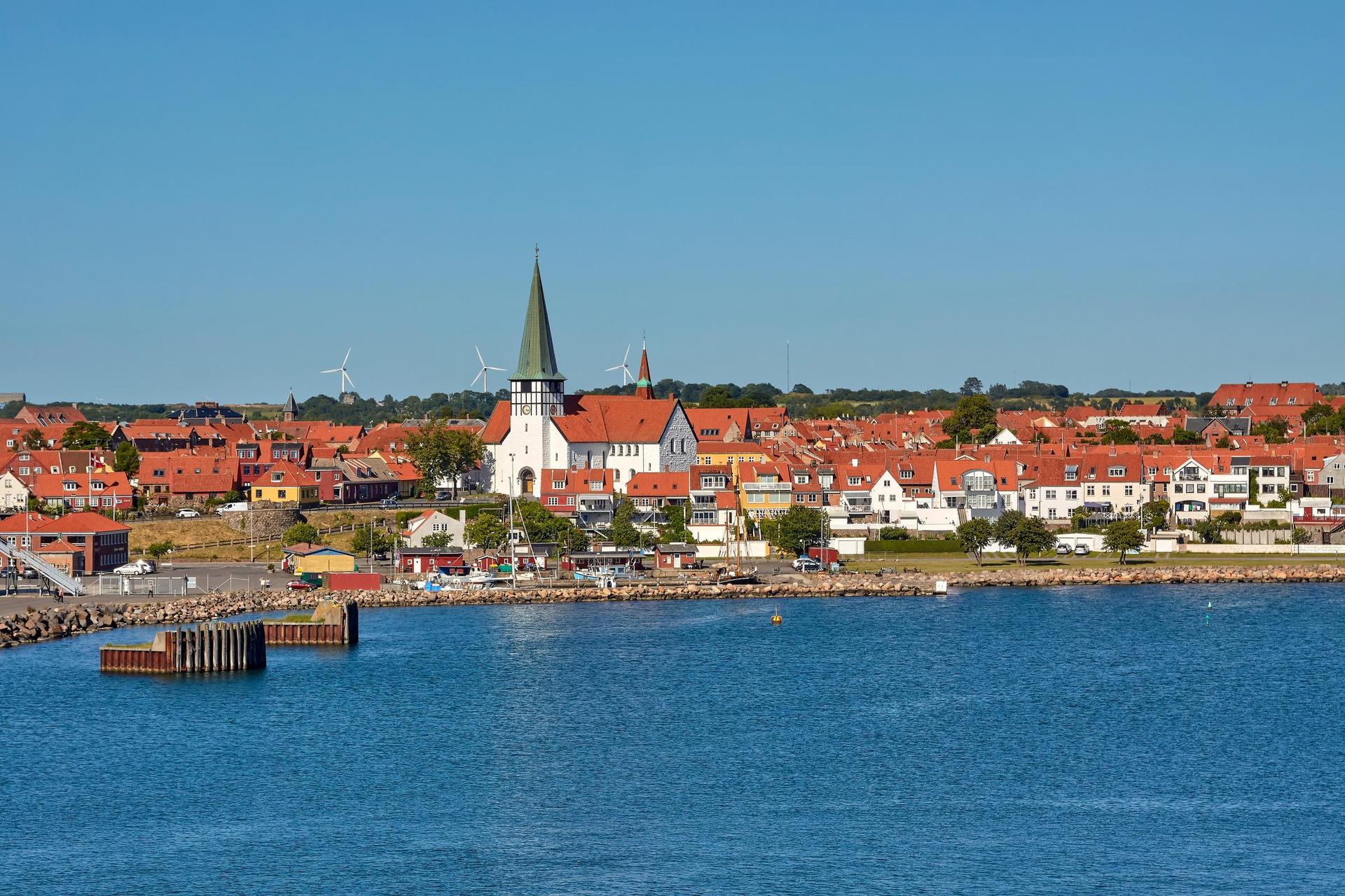 Beautiful and colorful houses in the town of Ronne, Bornholm island, Denmark.; Shutterstock ID 1652191069; Employee Name: Gabriela Ciontos