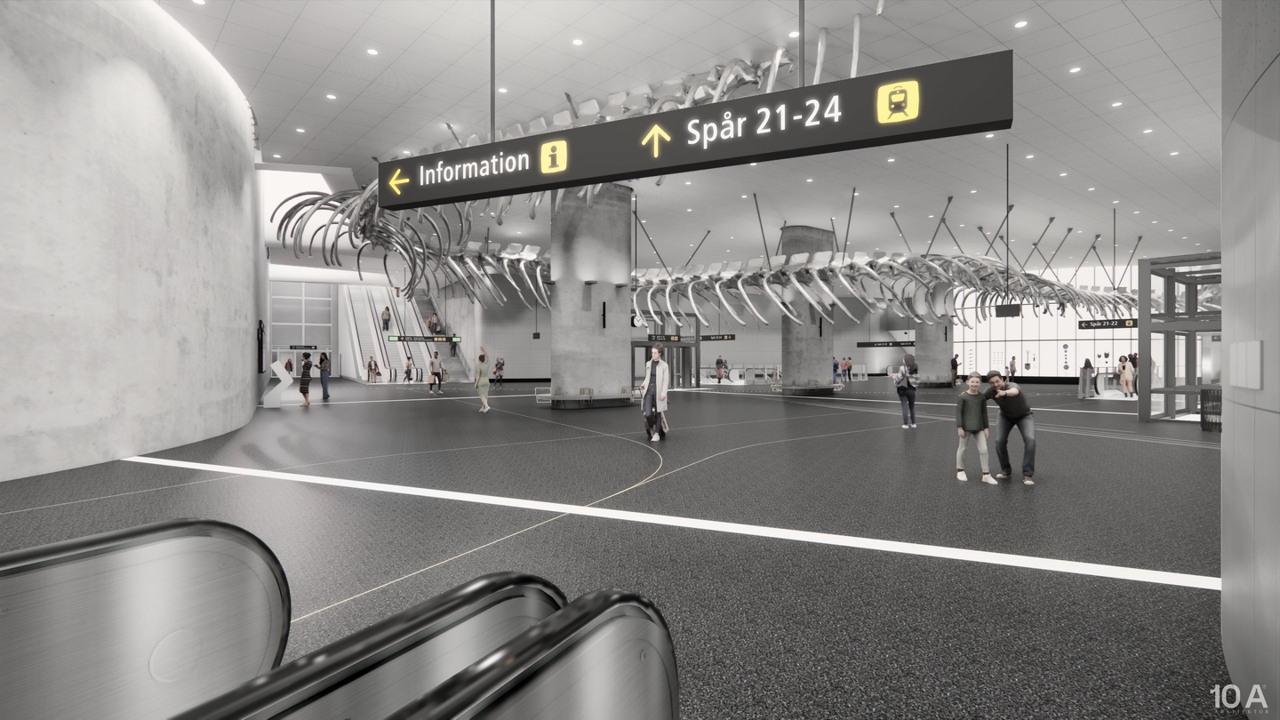 Haga Station is a new underground rail station in central Gothenburg, forming part of the West Link project to improve rail capacity and regional connectivity
